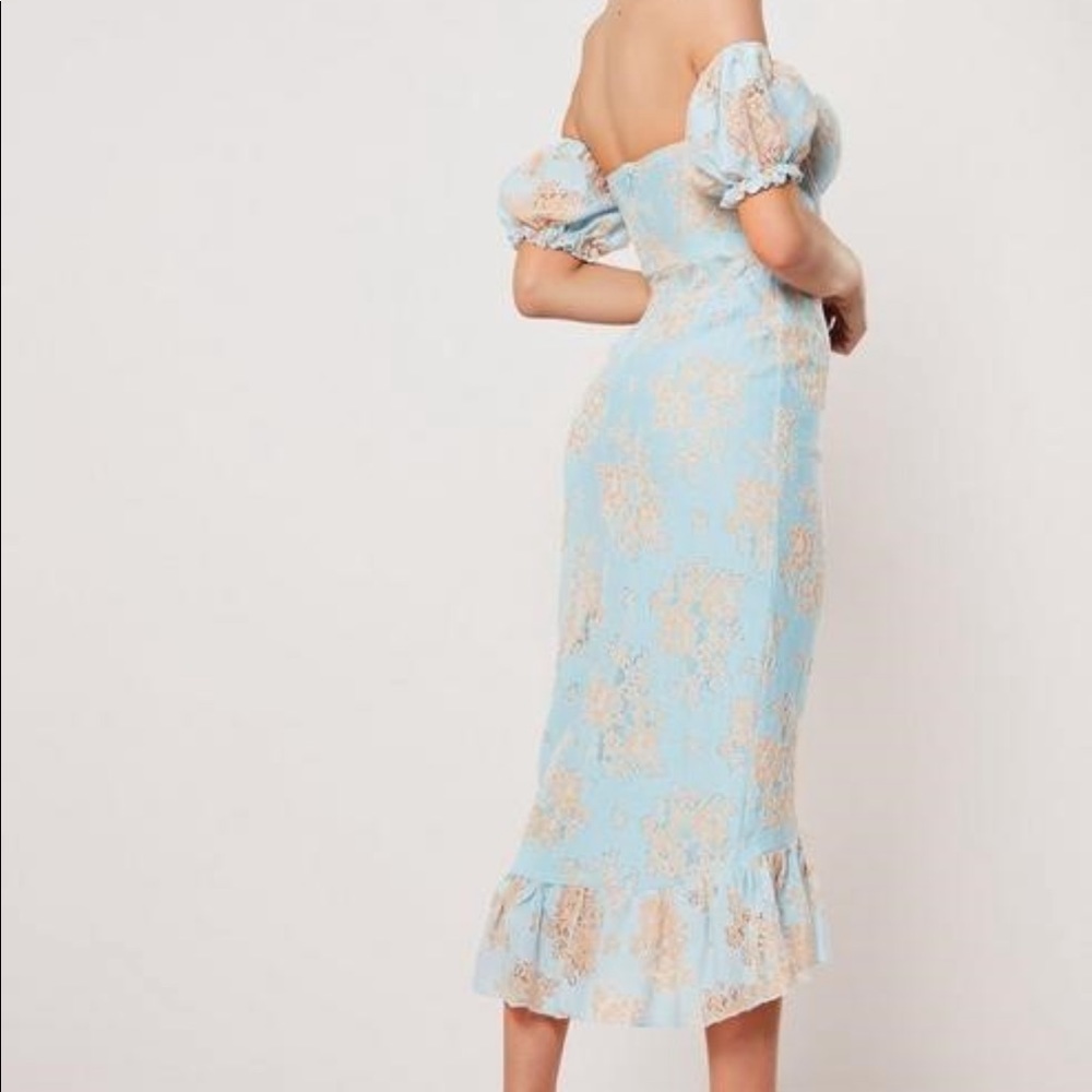 Size 4 brand new with tags lace off shoulder dress